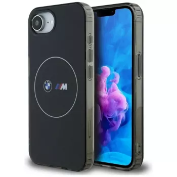BMW IML Metal White Circle MagSafe Case for iPhone 16e / 17e Black