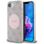 Guess 4G Circle Classic Logo MagSafe Case iPhone 16e - Rožinė