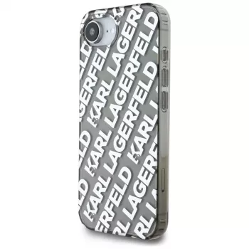 KARL LAGERFELD IML Repeat Logo Dėklas Apple iPhone 16e / 17e - Sidabrinis