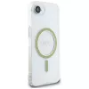 Guess IML Glitter Circle MagSafe Dėklas iPhone 16e (Skaidrus)