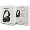 Guess Metal Logo Script belaidės ausinės Bluetooth 5.3, uždedamos ant galvos, juodos