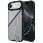 BMW M Tricolor metalinio logotipo MagSafe dėklas Apple iPhone Air, pilkas