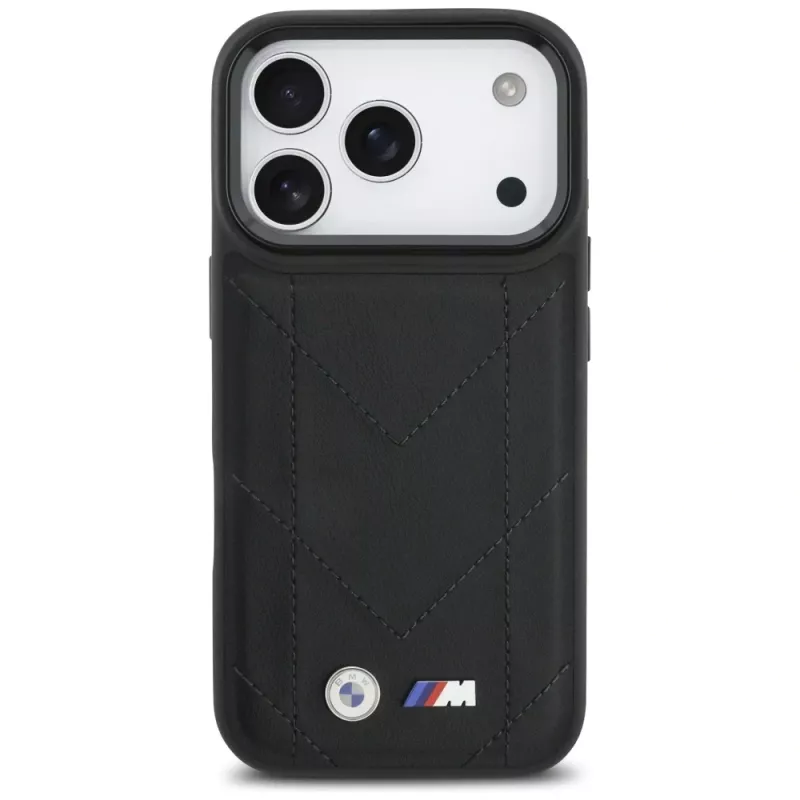 BMW M Quilted Logo MagSafe dėklas, skirtas Apple iPhone 17 Pro, juodas