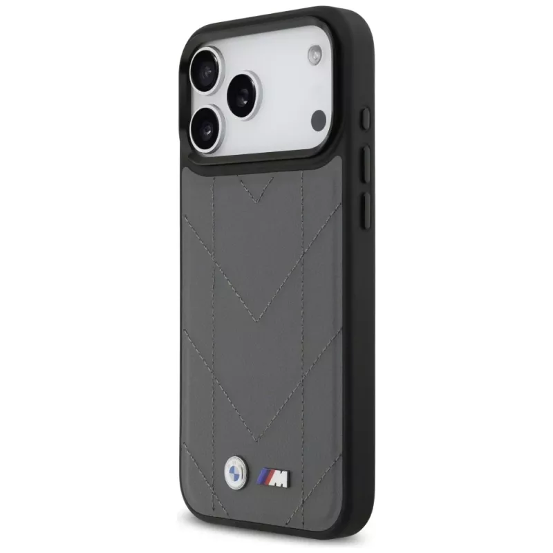 BMW M Quilted Logo MagSafe Case for iPhone 17 Pro Max Anthracite