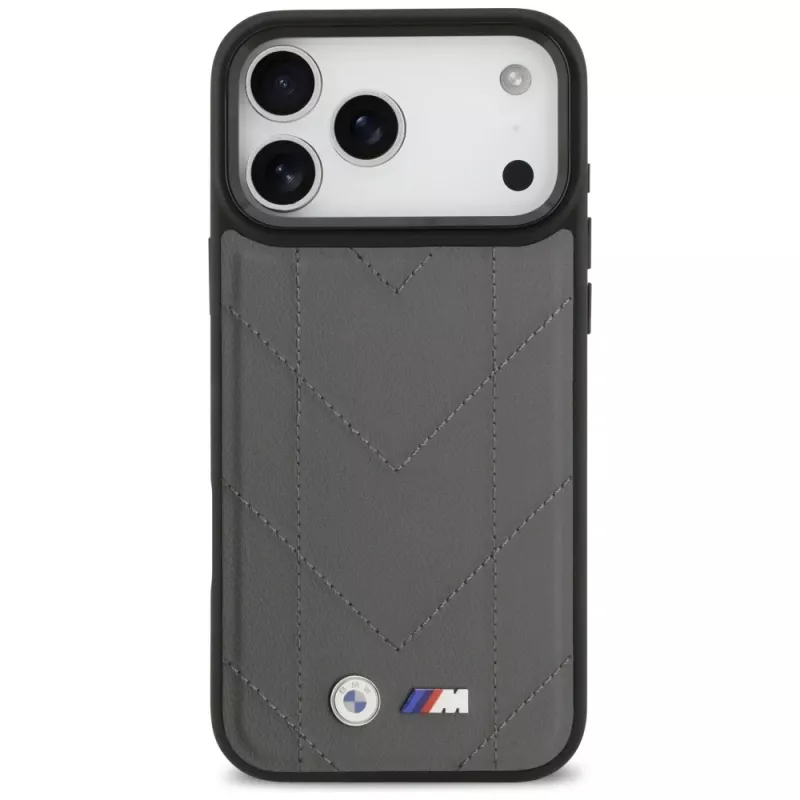 BMW M Quilted Logo MagSafe Case for iPhone 17 Pro Max Anthracite