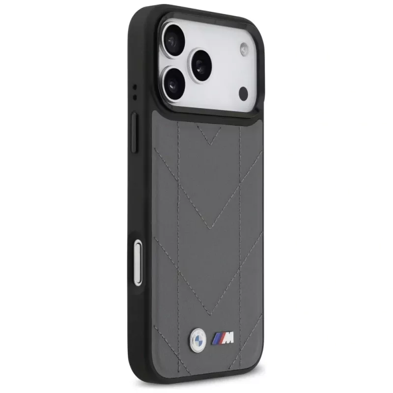 BMW M Quilted Logo MagSafe Case for iPhone 17 Pro Max Anthracite