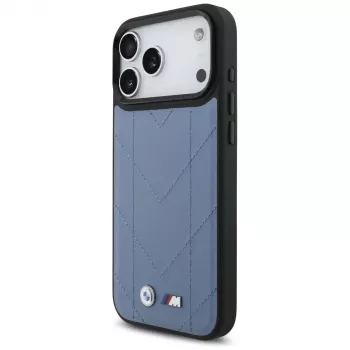 BMW M Quilted Logo MagSafe Dėklas, skirtas iPhone 17 Pro Max, Mėlynas