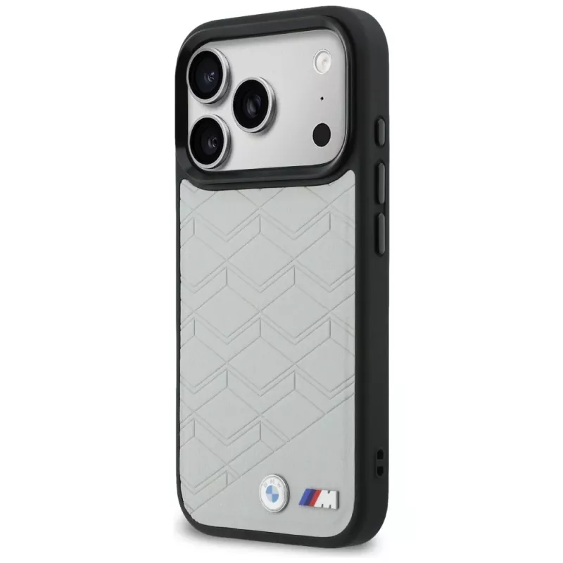 BMW M Shape Logo MagSafe dėklas Apple iPhone 17 Pro, pilkas