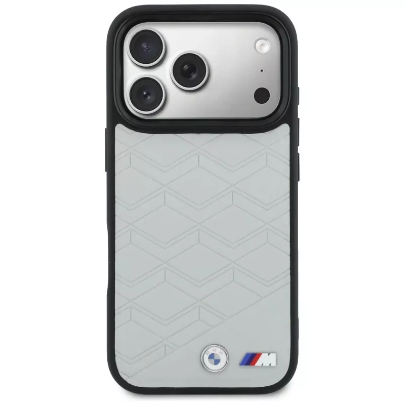 BMW M Shape Logo MagSafe dėklas Apple iPhone 17 Pro, pilkas