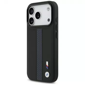 BMW M Perforated Stripe Logo MagSafe Case, skirtas iPhone 17 Pro, mėlyna