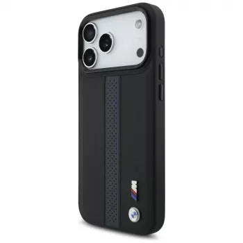BMW M Perforated Stripe Logo MagSafe Dėklas, skirtas iPhone 17 Pro Max, Mėlynas