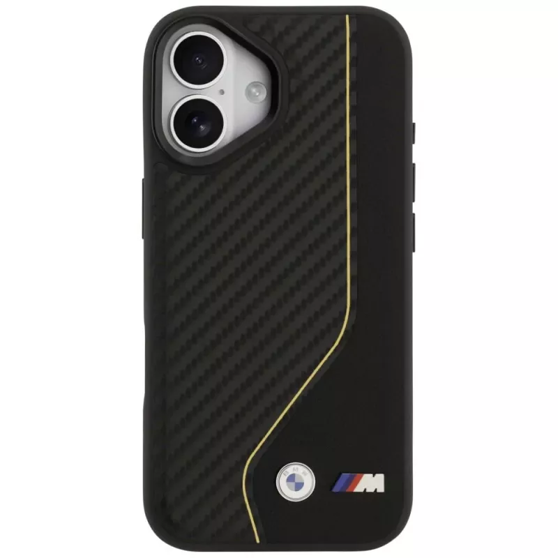 BMW M Carbon Line & Logo MagSafe Case for iPhone 17 Yellow