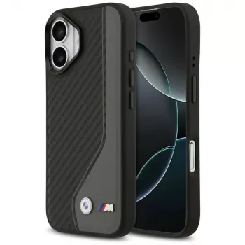 BMW M Carbon Logo MagSafe Dėklas, skirtas iPhone 17, Antracitas