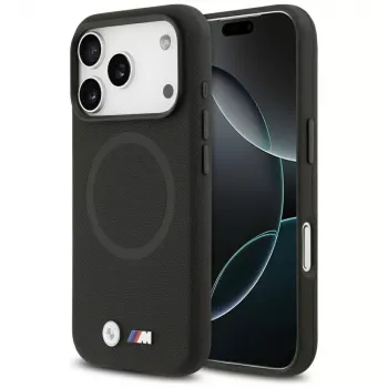 BMW M FW Metal Logo MagSafe Case for Apple iPhone 17 Pro Black
