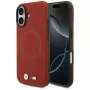 BMW M FW Metal Logo MagSafe dėklas, skirtas Apple iPhone 17, raudonas