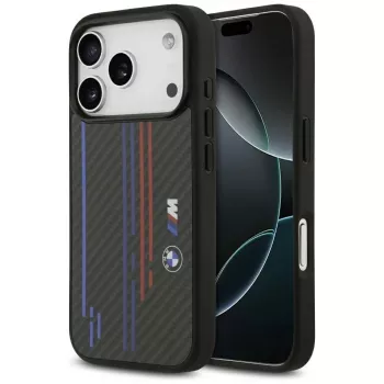 BMW M Kevlar Lines & Logo MagSafe Case, skirtas iPhone 17 Pro, juodas
