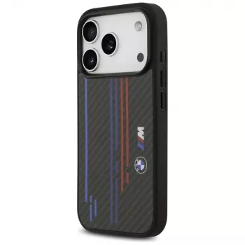 BMW M Kevlar Lines & Logo MagSafe Case, skirtas iPhone 17 Pro, juodas
