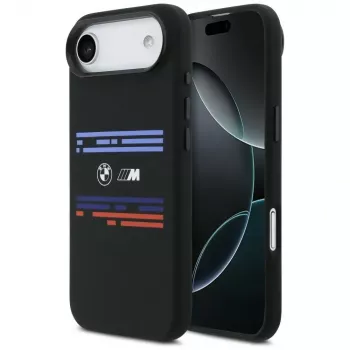 BMW M Silikoninis Horizontal Line MagSafe Dėklas, skirtas iPhone Air, juodas