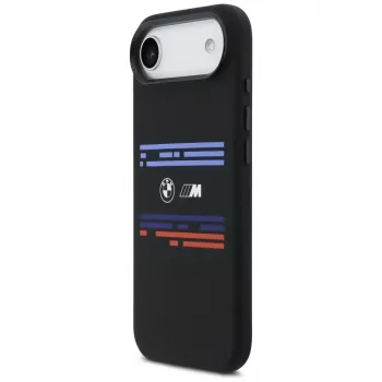 BMW M Silikoninis Horizontal Line MagSafe Dėklas, skirtas iPhone Air, juodas