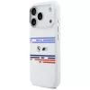 BMW M Silicon Horizontal Line MagSafe Case for iPhone 17 Pro White