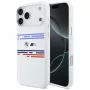 BMW M Silicon Horizontal Line MagSafe Case, iPhone 17 Pro Max, White