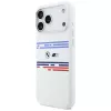 BMW M Silicon Horizontal Line MagSafe Case, iPhone 17 Pro Max, White