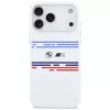 BMW M Silicon Horizontal Line MagSafe Case, iPhone 17 Pro Max, White
