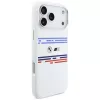 BMW M Silicon Horizontal Line MagSafe Case, iPhone 17 Pro Max, White