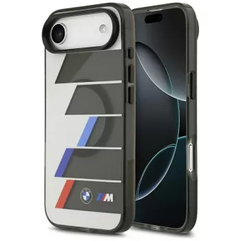 BMW M IML Metal Buttons Tricolor Lines MagSafe Case for iPhone Air, Anthracite