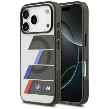 BMW M IML Metal Buttons TricolorLines MagSafe Case for iPhone 17 Pro Max Anthracite