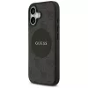 Guess 4G Circle Classic Logo Dėklas su MagSafe, skirtas iPhone 17 (Juodas)