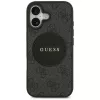 Guess 4G Circle Classic Logo Dėklas su MagSafe, skirtas iPhone 17 (Juodas)