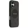 Guess 4G Circle Classic Logo Dėklas su MagSafe, skirtas iPhone 17 (Juodas)