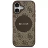 Guess 4G Circle Classic Logo MagSafe Back Cover, skirta Apple iPhone 17 - Ruda
