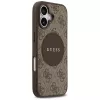 Guess 4G Circle Classic Logo MagSafe Back Cover, skirta Apple iPhone 17 - Ruda