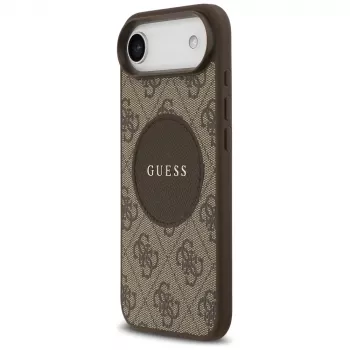 Guess 4G Circle Classic Logo MagSafe Dėklas iPhone Air, Rudas