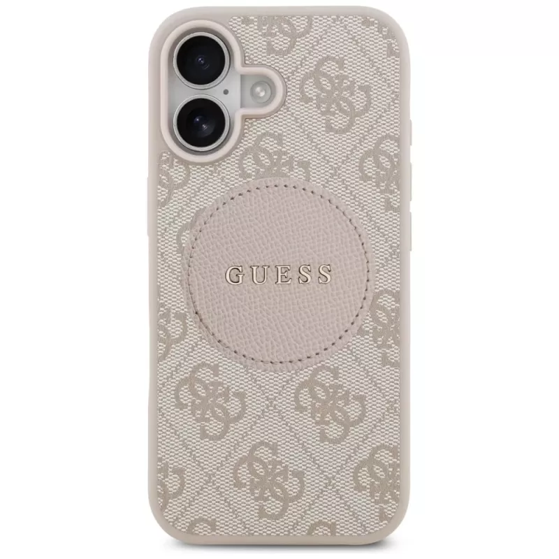 Guess 4G Circle Classic Logo MagSafe Case for iPhone 17 - Pink