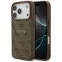 Guess 4G Ring Classic Logo MagSafe Back Cover, skirtas Apple iPhone 17 Pro, Ruda