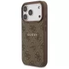 Guess 4G Ring Classic Logo MagSafe Back Cover, skirtas Apple iPhone 17 Pro, Ruda
