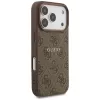Guess 4G Ring Classic Logo MagSafe Back Cover, skirtas Apple iPhone 17 Pro, Ruda