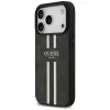 Guess 4G Printed Stripes MagSafe Dėklas, Skirtas iPhone 17 Pro (Juodas)