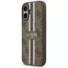 Guess 4G Printed Stripes MagSafe dėklas iPhone 17 (ruda)