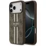 Guess 4G Printed Stripes MagSafe Case for iPhone 17 Pro Max (Brown)