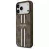 Guess 4G Printed Stripes MagSafe Case for iPhone 17 Pro Max (Brown)