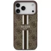 Guess 4G Printed Stripes MagSafe Case for iPhone 17 Pro Max (Brown)