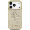 Guess Fixed Glitter Big 4G Dangtelis Apple iPhone 17 Pro, Auksinis
