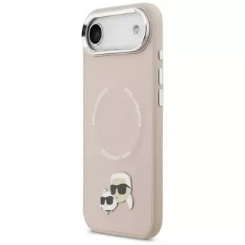 KARL LAGERFELD Karl & Choupette Pins MagSafe Case for iPhone Air Pink