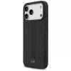 Etui Mercedes Leather Laurel Leaves Stripes MagSafe for iPhone 17 Pro Max Black