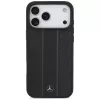 Etui Mercedes Leather Laurel Leaves Stripes MagSafe for iPhone 17 Pro Max Black