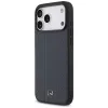 Mercedes Leather Laurel Leaves Stripes MagSafe Case for iPhone 17 Pro Max Blue
